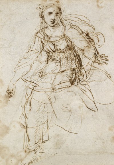 Allegorisch Figuur van Theologie door Raffaello Sanzio Raphael